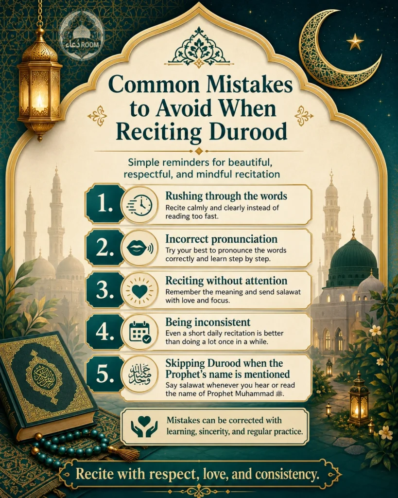 Common Mistakes to Avoid When Reciting Durood
