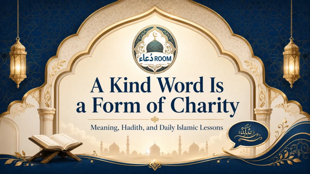 A Kind Word Is a Form of Charity: Meaning, Hadith, and Daily Islamic Lessons