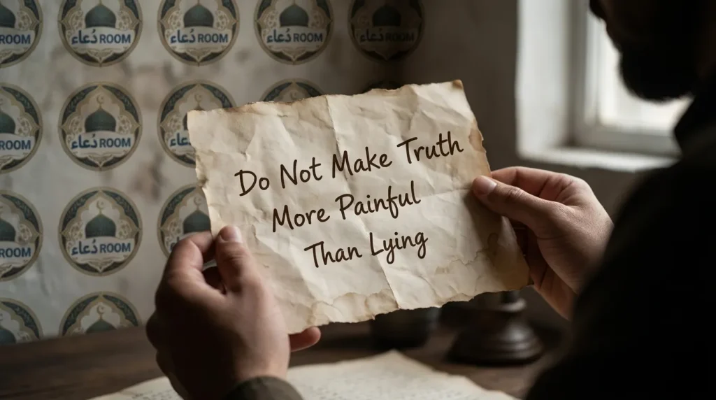 Do Not Make Truth More Painful Than Lying