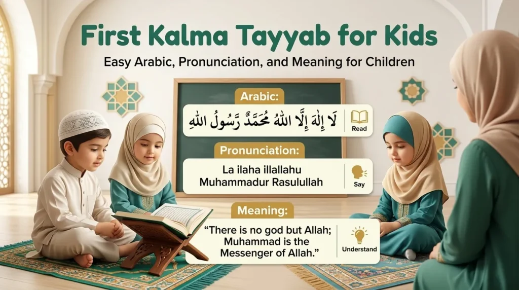 First Kalma Tayyab for Kids