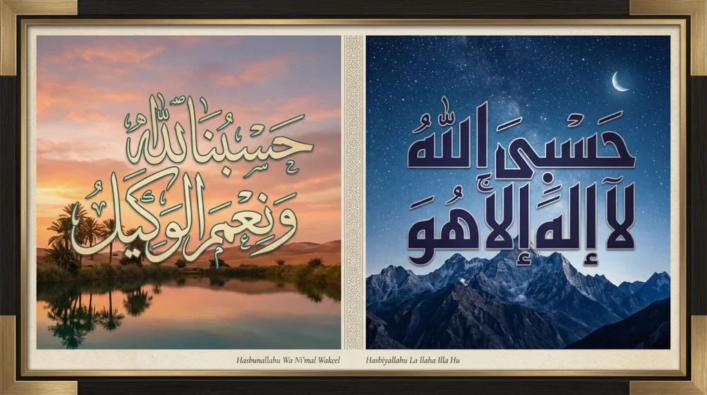 Hasbunallahu Wa Ni'mal Wakeel vs. Hasbiyallahu La Ilaha Illa Huwa