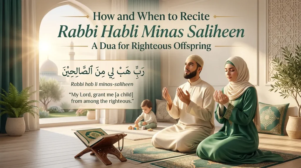 How and When to Recite Rabbi Habli Minas Saliheen