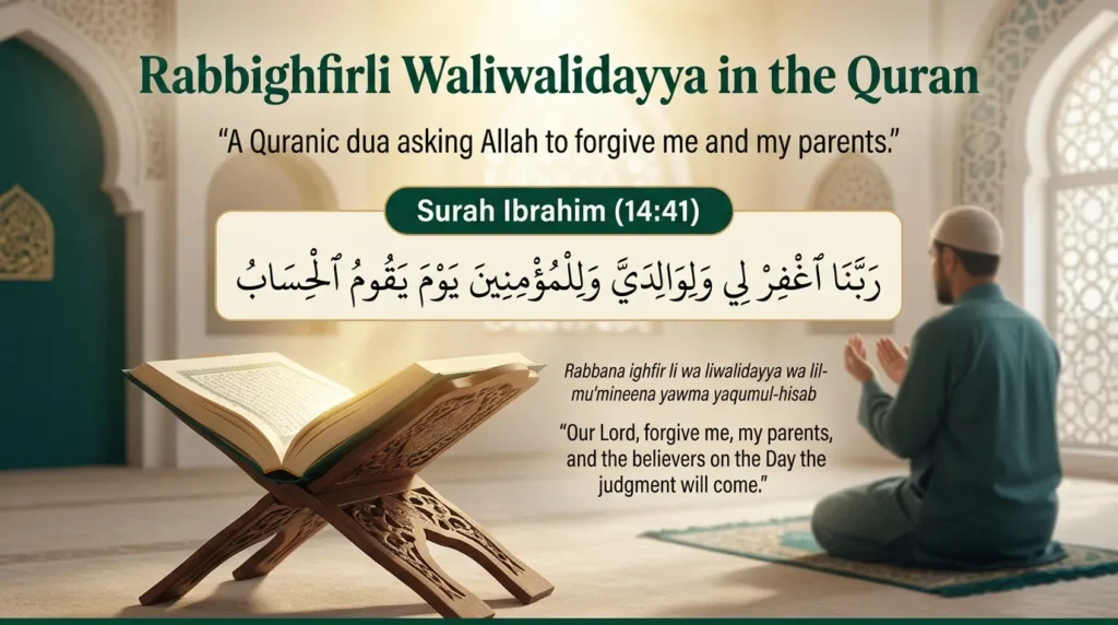 Rabbighfirli Waliwalidayya in the Quran