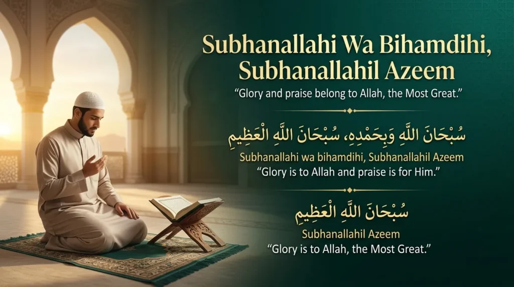 Subhanallahi Wa Bihamdihi, Subhanallahil Azeem