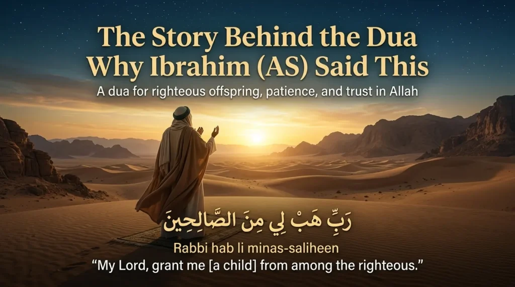 The Story Behind the Dua: Why Ibrahim (AS) Said This