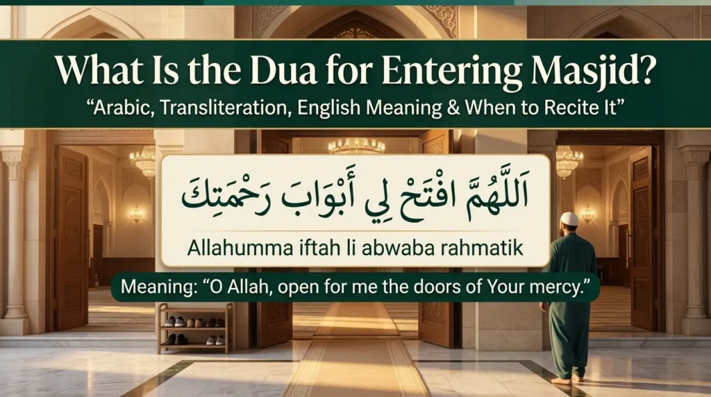What Is the Dua for Entering Masjid?