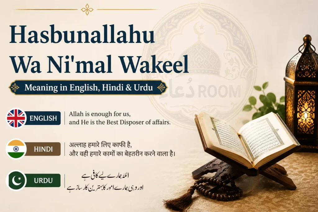 Hasbunallahu Wa Ni'mal Wakeel: Meaning, Story, Hadith Evidence, and When to Say It