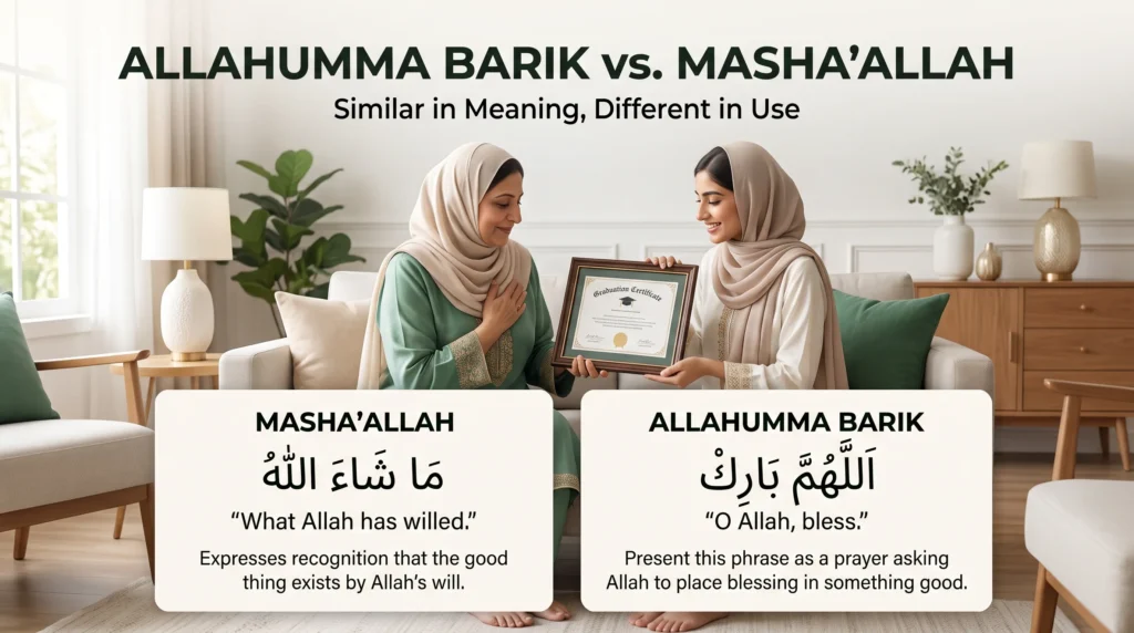 Allahumma Barik vs. Masha'Allah