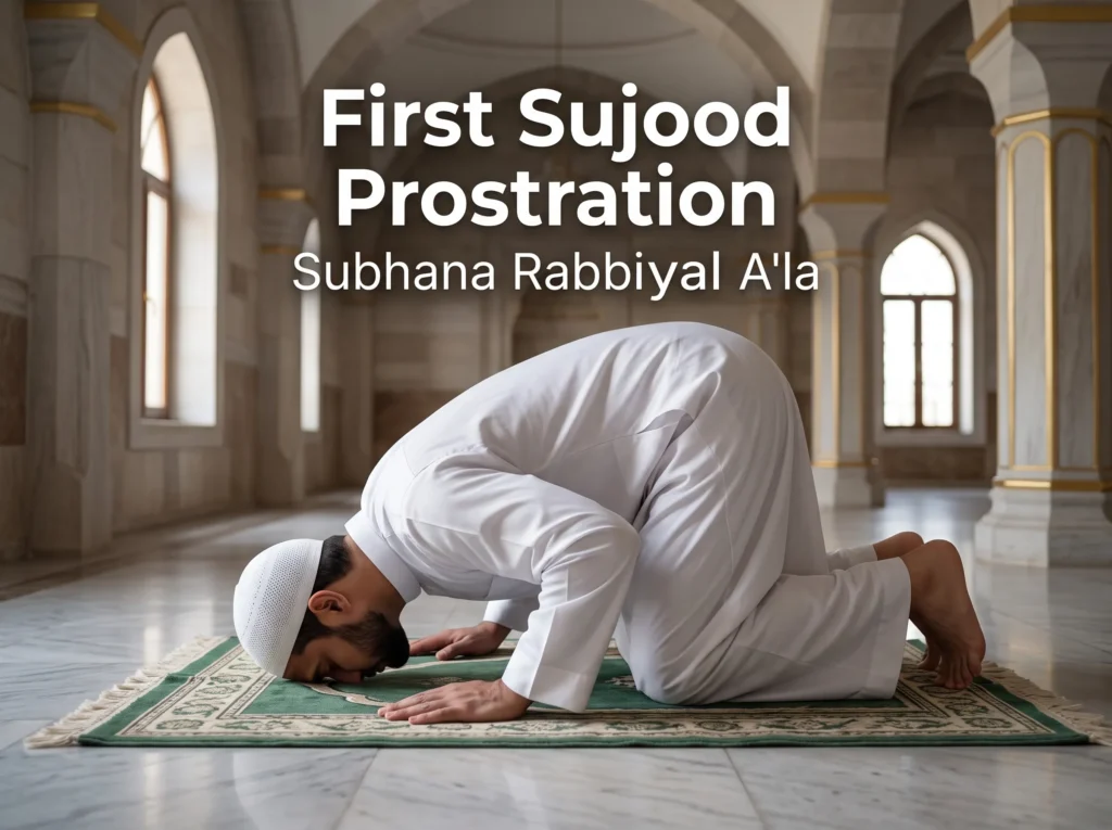 First Sujood (Prostration)