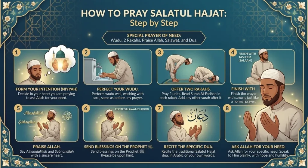 How to Pray Salatul Hajat: Step by Step