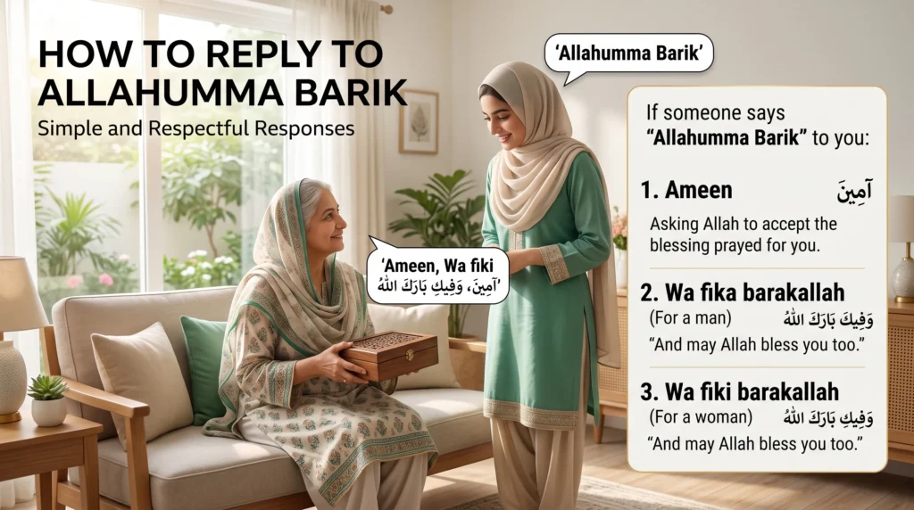 How to Reply to Allahumma Barik