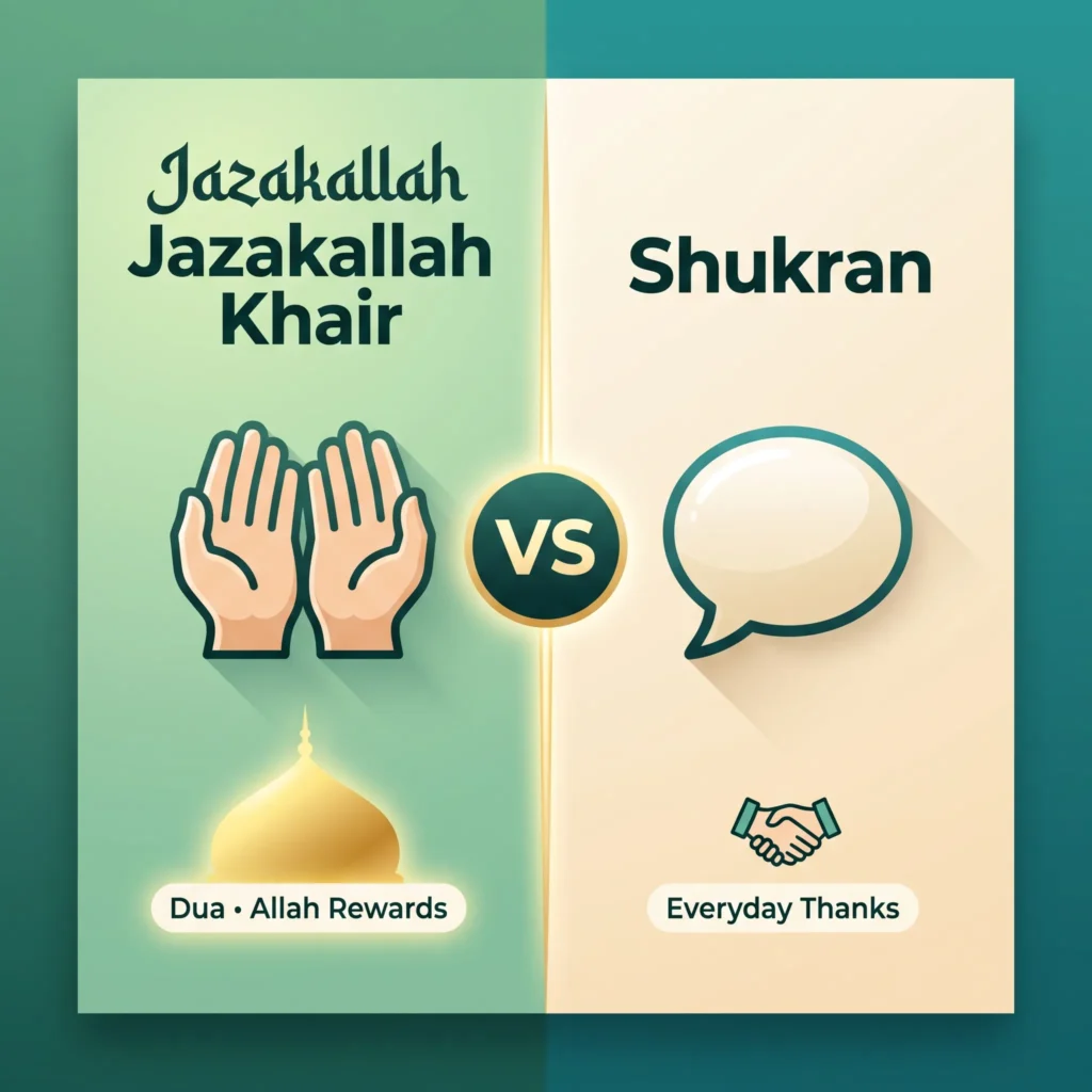 Jazakallah Khair vs. Shukran: What's the Difference?