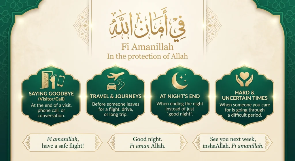 When To Say Fi Amanillah